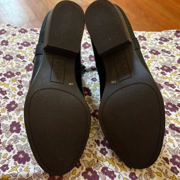 STYLE & COMPANY Womens Black Almond Toe Block Heel Slip On Booties 9.5 M - Picture 5 of 8